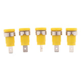 Maxbell 5Pieces 4mm Banana Jack Binding Post Nut for Multimeter Banana Socket yellow - Aladdin Shoppers