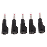 Maxbell 5Pieces 4mm Banana Plug for Test Probes Instrument Meter Connector black - Aladdin Shoppers