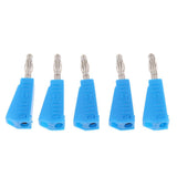 Maxbell 5Pieces 4mm Banana Plug for Test Probes Instrument Meter Connector blue - Aladdin Shoppers