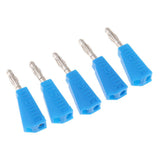 Maxbell 5Pieces 4mm Banana Plug for Test Probes Instrument Meter Connector blue - Aladdin Shoppers