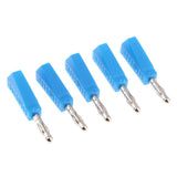 Maxbell 5Pieces 4mm Banana Plug for Test Probes Instrument Meter Connector blue - Aladdin Shoppers