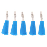 Maxbell 5Pieces 4mm Banana Plug for Test Probes Instrument Meter Connector blue - Aladdin Shoppers