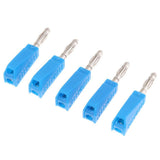 Maxbell 5Pieces 4mm Banana Plug for Test Probes Instrument Meter Connector blue - Aladdin Shoppers