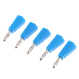 Maxbell 5Pieces 4mm Banana Plug for Test Probes Instrument Meter Connector blue - Aladdin Shoppers
