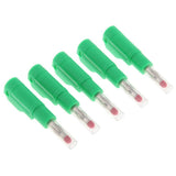 Maxbell 5Pieces 4mm Banana Plug for Test Probes Instrument Meter Connector green - Aladdin Shoppers