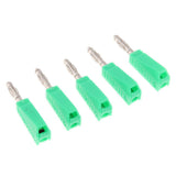 Maxbell 5Pieces 4mm Banana Plug for Test Probes Instrument Meter Connector green - Aladdin Shoppers