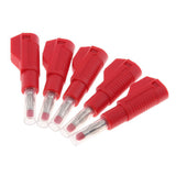 Maxbell 5Pieces 4mm Banana Plug for Test Probes Instrument Meter Connector red - Aladdin Shoppers