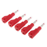 Maxbell 5Pieces 4mm Banana Plug for Test Probes Instrument Meter Connector red - Aladdin Shoppers