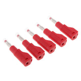 Maxbell 5Pieces 4mm Banana Plug for Test Probes Instrument Meter Connector red - Aladdin Shoppers