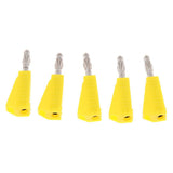 Maxbell 5Pieces 4mm Banana Plug for Test Probes Instrument Meter Connector yellow - Aladdin Shoppers