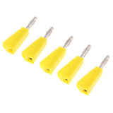 Maxbell 5Pieces 4mm Banana Plug for Test Probes Instrument Meter Connector yellow - Aladdin Shoppers