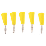 Maxbell 5Pieces 4mm Banana Plug for Test Probes Instrument Meter Connector yellow - Aladdin Shoppers