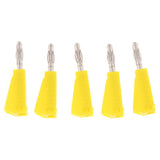 Maxbell 5Pieces 4mm Banana Plug for Test Probes Instrument Meter Connector yellow - Aladdin Shoppers