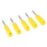Maxbell 5Pieces 4mm Banana Plug for Test Probes Instrument Meter Connector yellow - Aladdin Shoppers