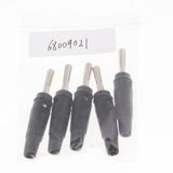 Maxbell 5Pieces 4mm Wire Audio Speaker Cable Banana Plug Connectors Adapter black