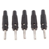 Maxbell 5Pieces 4mm Wire Audio Speaker Cable Banana Plug Connectors Adapter black - Aladdin Shoppers