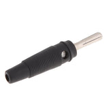 Maxbell 5Pieces 4mm Wire Audio Speaker Cable Banana Plug Connectors Adapter black - Aladdin Shoppers