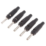 Maxbell 5Pieces 4mm Wire Audio Speaker Cable Banana Plug Connectors Adapter black - Aladdin Shoppers