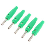 Maxbell 5Pieces 4mm Wire Audio Speaker Cable Banana Plug Connectors Adapter green - Aladdin Shoppers