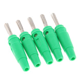 Maxbell 5Pieces 4mm Wire Audio Speaker Cable Banana Plug Connectors Adapter green - Aladdin Shoppers