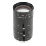 Maxbell 6-60mm 1/3" Industrial Camera Manual Iris Zoom Focus TV Cine Lens CS Mount - Aladdin Shoppers