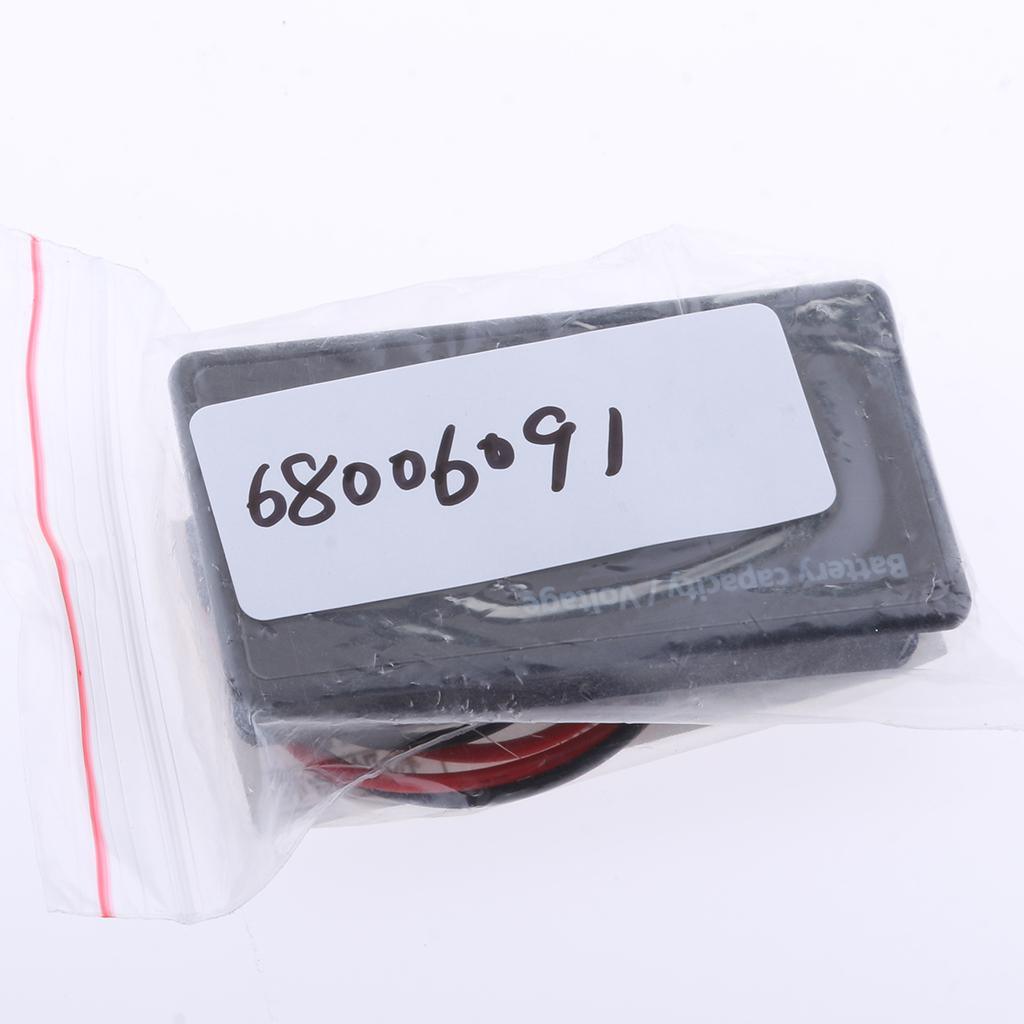 Maxbell 6-63V LCD Digital Voltmeter Lithium Battery Capacity Voltage Tester Meter - Aladdin Shoppers