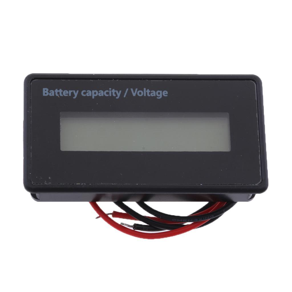 Maxbell 6-63V LCD Digital Voltmeter Lithium Battery Capacity Voltage Tester Meter - Aladdin Shoppers
