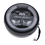 Maxbell 6.9" Motorcycle Round LED Halo Headlight Bulb Projector for Suzuki White - Aladdin Shoppers