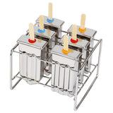 Maxbell 6 Cells Ice Pop Mold Popsicle Mould 3 Cell Flat grooved+3 Cell Round grooved - Aladdin Shoppers