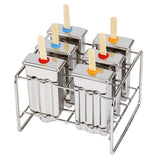 Maxbell 6 Cells Ice Pop Mold Popsicle Mould 3 Cell Flat grooved+3 Cell Round grooved - Aladdin Shoppers
