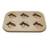 Maxbell 6-Cup Carbon Steel Cake Mould Baking Tray Pan Bakeware Little Bear - Aladdin Shoppers