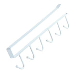 Maxbell 6 Hook Kitchen Under Shelf Cabinet Rack Mug Tea Cup Holder Storage Hook White - Aladdin Shoppers