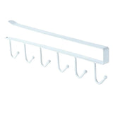 Maxbell 6 Hook Kitchen Under Shelf Cabinet Rack Mug Tea Cup Holder Storage Hook White - Aladdin Shoppers