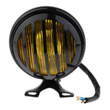 Maxbell 6" Mesh Grill Headlight Bottom Mount High/Low Beam Lamp for Harley Yellow - Aladdin Shoppers