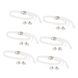 Maxbell 6 Pairs Silicone Detachable Non Slip Clear Shoe Strap High Heels Shoelace for Holding Loose High Heeled Shoes - Aladdin Shoppers