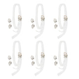 Maxbell 6 Pairs Silicone Detachable Non Slip Clear Shoe Strap High Heels Shoelace for Holding Loose High Heeled Shoes - Aladdin Shoppers