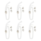 Maxbell 6 Pairs Silicone Detachable Non Slip Clear Shoe Strap High Heels Shoelace for Holding Loose High Heeled Shoes - Aladdin Shoppers