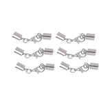 Maxbell 6 Piece Copper Leather Cord End Caps with Lobster Clasp Connector Jewelry Making Findings - Aladdin Shoppers