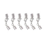 Maxbell 6 Piece Copper Leather Cord End Caps with Lobster Clasp Connector Jewelry Making Findings - Aladdin Shoppers