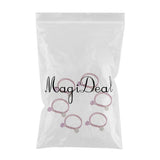 Maxbell 6 Piece Girl Ponytail Hair Rope Wreath Elastic Pearl Headdress White Diamond - Aladdin Shoppers