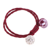 Maxbell 6 Piece Girl Ponytail Hair Rope Wreath Elastic Pearl Headdress White Diamond - Aladdin Shoppers