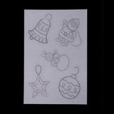 Maxbell 6 Pieces Multi Patterns Christmas DIY Printer Inkjet White Shrink Plastic Sheets Shrinkable Paper Film for Making Xmas Jewelry /Craft / Decorations - Aladdin Shoppers