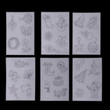 Maxbell 6 Pieces Multi Patterns Christmas DIY Printer Inkjet White Shrink Plastic Sheets Shrinkable Paper Film for Making Xmas Jewelry /Craft / Decorations - Aladdin Shoppers