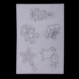 Maxbell 6 Pieces Multi Patterns Christmas DIY Printer Inkjet White Shrink Plastic Sheets Shrinkable Paper Film for Making Xmas Jewelry /Craft / Decorations - Aladdin Shoppers