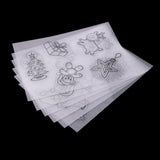 Maxbell 6 Pieces Multi Patterns Christmas DIY Printer Inkjet White Shrink Plastic Sheets Shrinkable Paper Film for Making Xmas Jewelry /Craft / Decorations - Aladdin Shoppers