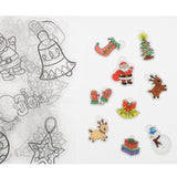 Maxbell 6 Pieces Multi Patterns Christmas DIY Printer Inkjet White Shrink Plastic Sheets Shrinkable Paper Film for Making Xmas Jewelry /Craft / Decorations - Aladdin Shoppers