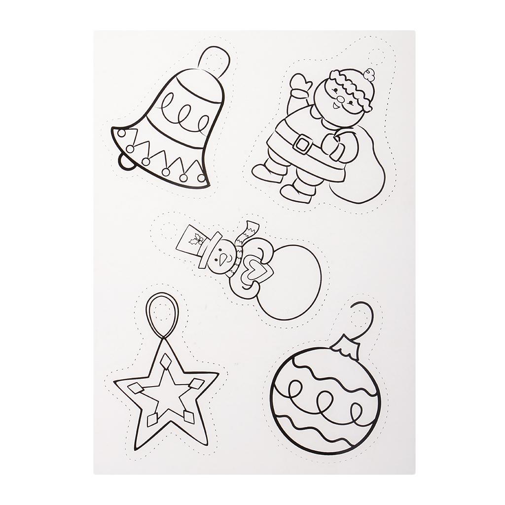 Maxbell 6 Pieces Multi Patterns Christmas DIY Printer Inkjet White Shrink Plastic Sheets Shrinkable Paper Film for Making Xmas Jewelry /Craft / Decorations - Aladdin Shoppers