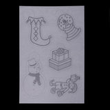 Maxbell 6 Pieces Multi Patterns Christmas DIY Printer Inkjet White Shrink Plastic Sheets Shrinkable Paper Film for Making Xmas Jewelry /Craft / Decorations - Aladdin Shoppers