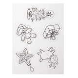 Maxbell 6 Pieces Multi Patterns Christmas DIY Printer Inkjet White Shrink Plastic Sheets Shrinkable Paper Film for Making Xmas Jewelry /Craft / Decorations - Aladdin Shoppers