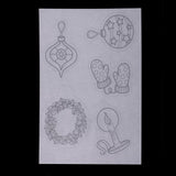 Maxbell 6 Pieces Multi Patterns Christmas DIY Printer Inkjet White Shrink Plastic Sheets Shrinkable Paper Film for Making Xmas Jewelry /Craft / Decorations - Aladdin Shoppers